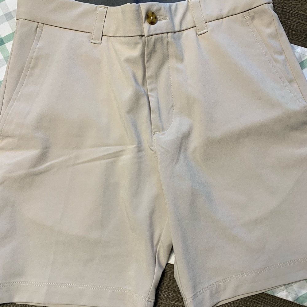 Hogan Light Tan Flat Front Shorts